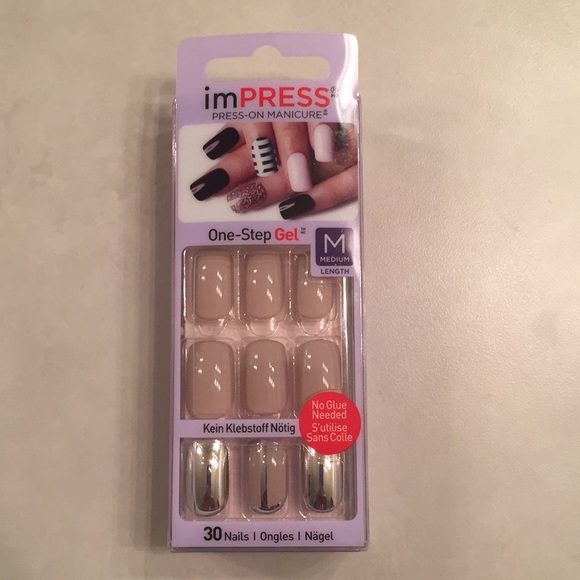 3 Sets ImPRESS Press-On Manicure In Medium Length - Picture 2 of 8